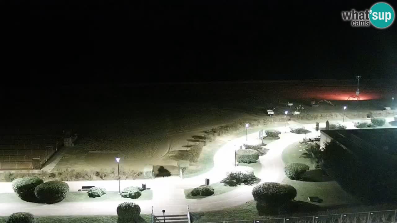 The beach of Bibione webcam – Italy