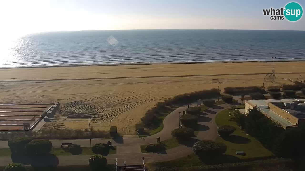 La spiaggia di Bibione webcam live e piazzale Zenit