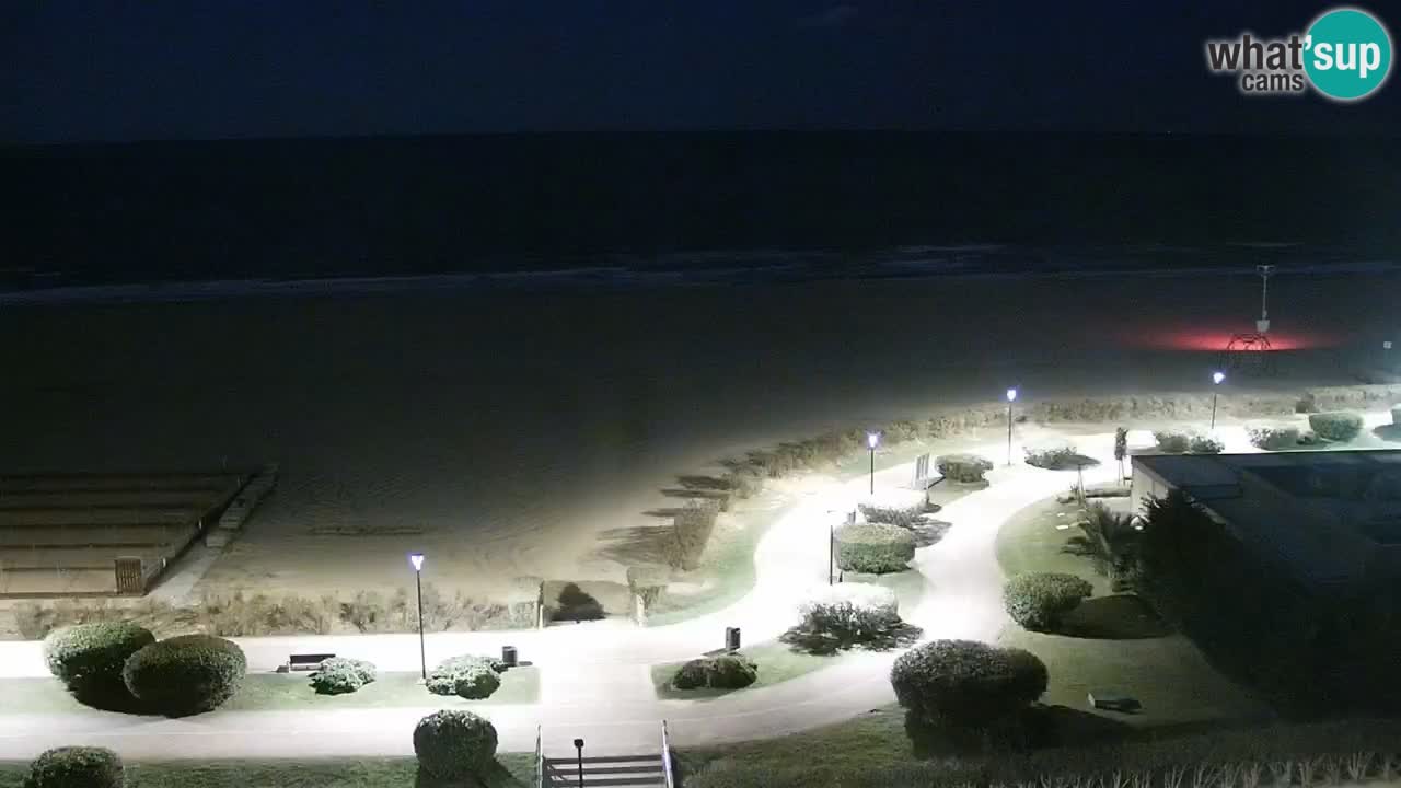 La spiaggia di Bibione webcam live e piazzale Zenit