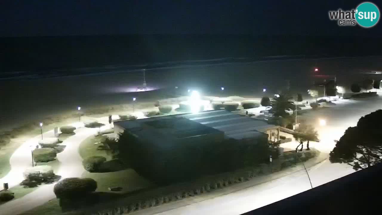 La spiaggia di Bibione webcam live e piazzale Zenit