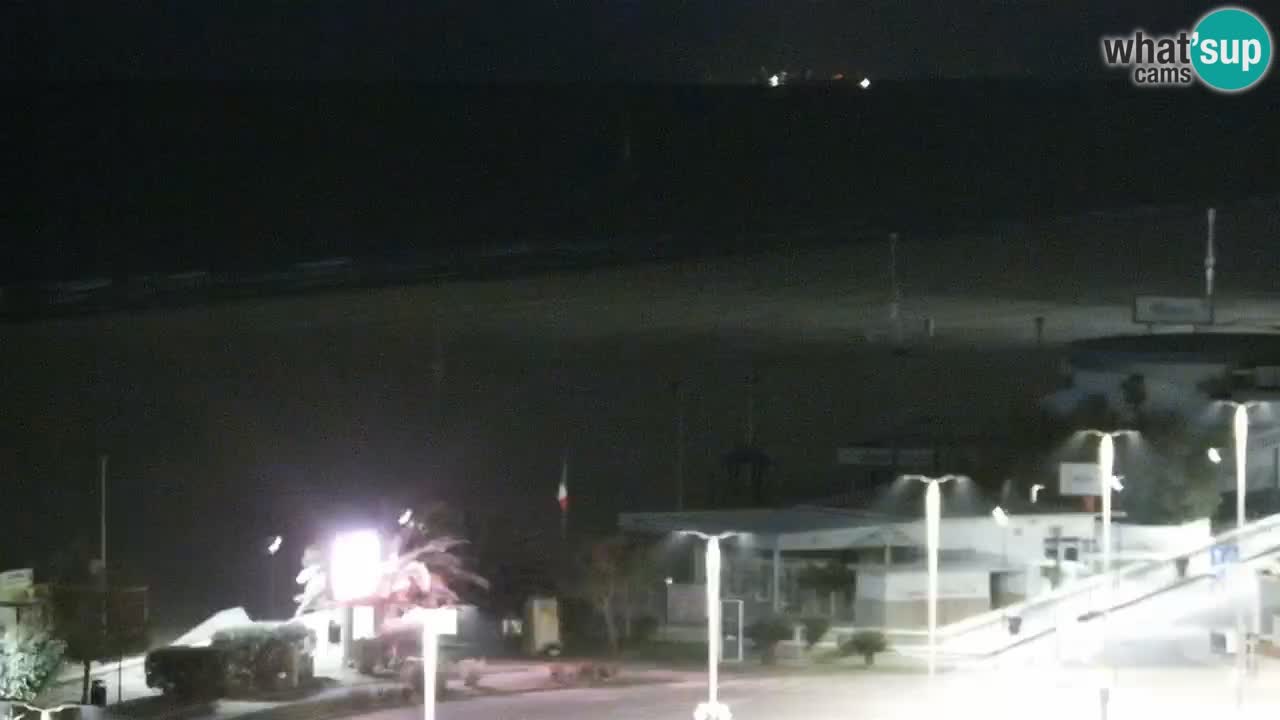 La spiaggia di Bibione webcam live e piazzale Zenit