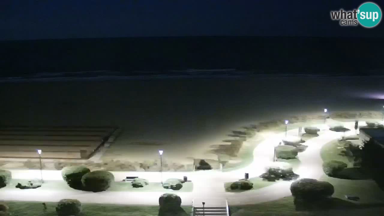 La spiaggia di Bibione webcam live e piazzale Zenit