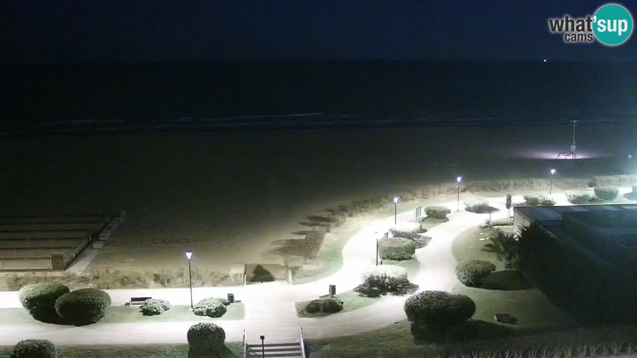 La spiaggia di Bibione webcam live e piazzale Zenit