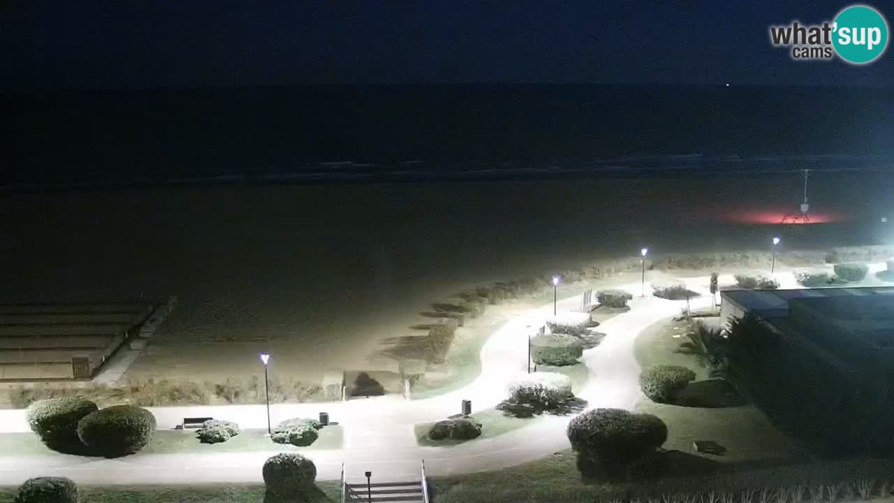 La spiaggia di Bibione webcam live e piazzale Zenit