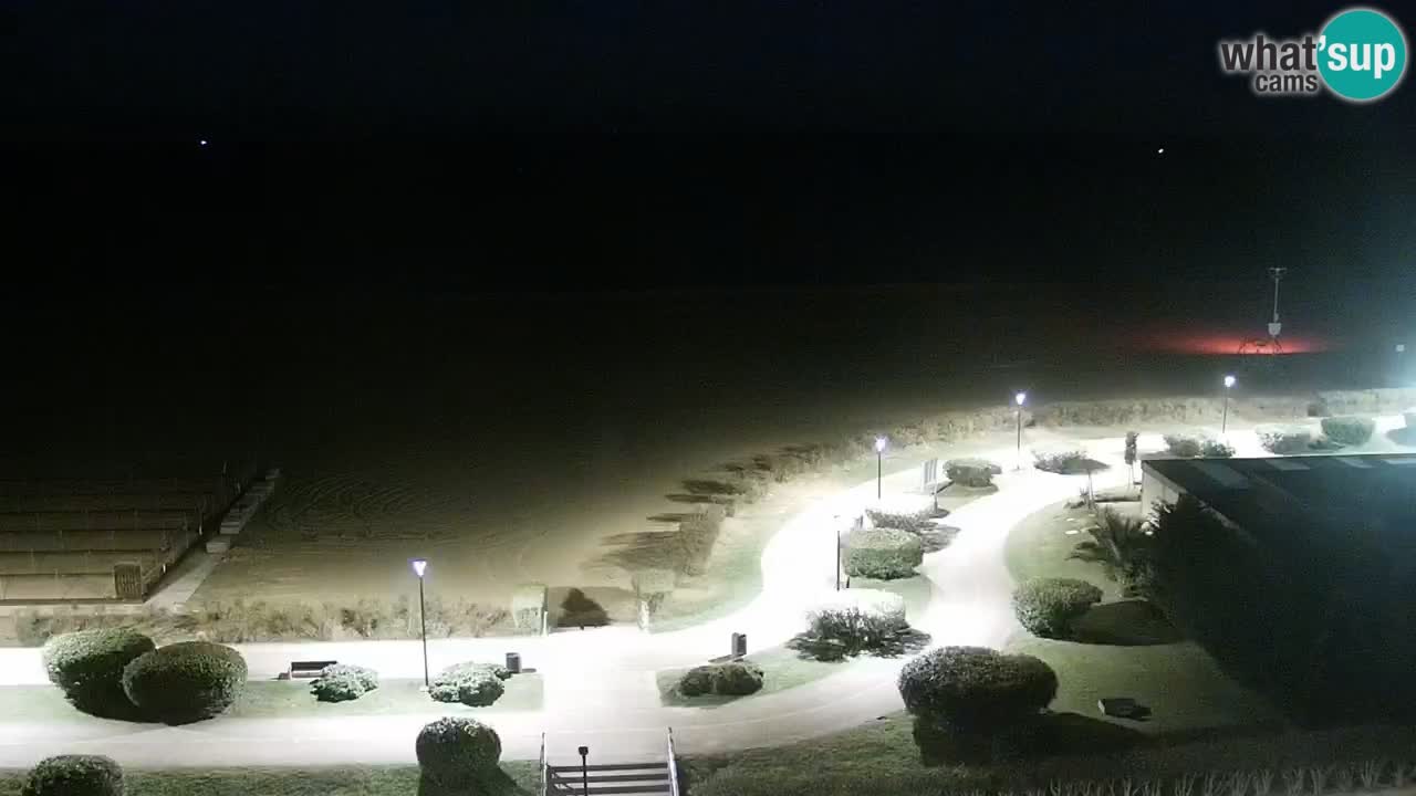 La spiaggia di Bibione webcam live e piazzale Zenit