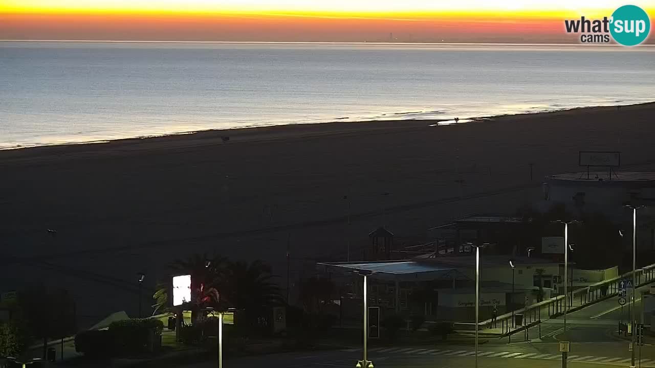 La spiaggia di Bibione webcam live e piazzale Zenit