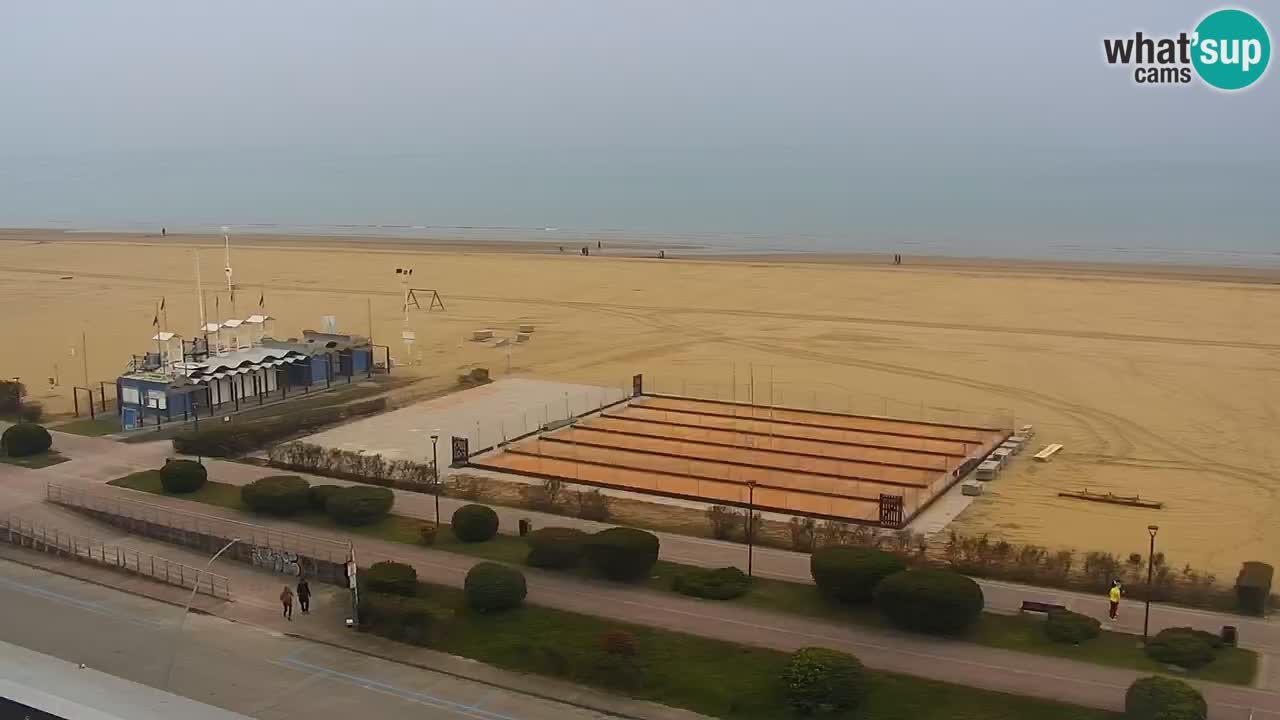 The beach of Bibione webcam – Italy