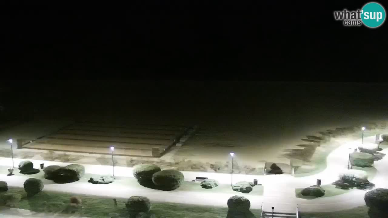 La spiaggia di Bibione webcam live e piazzale Zenit