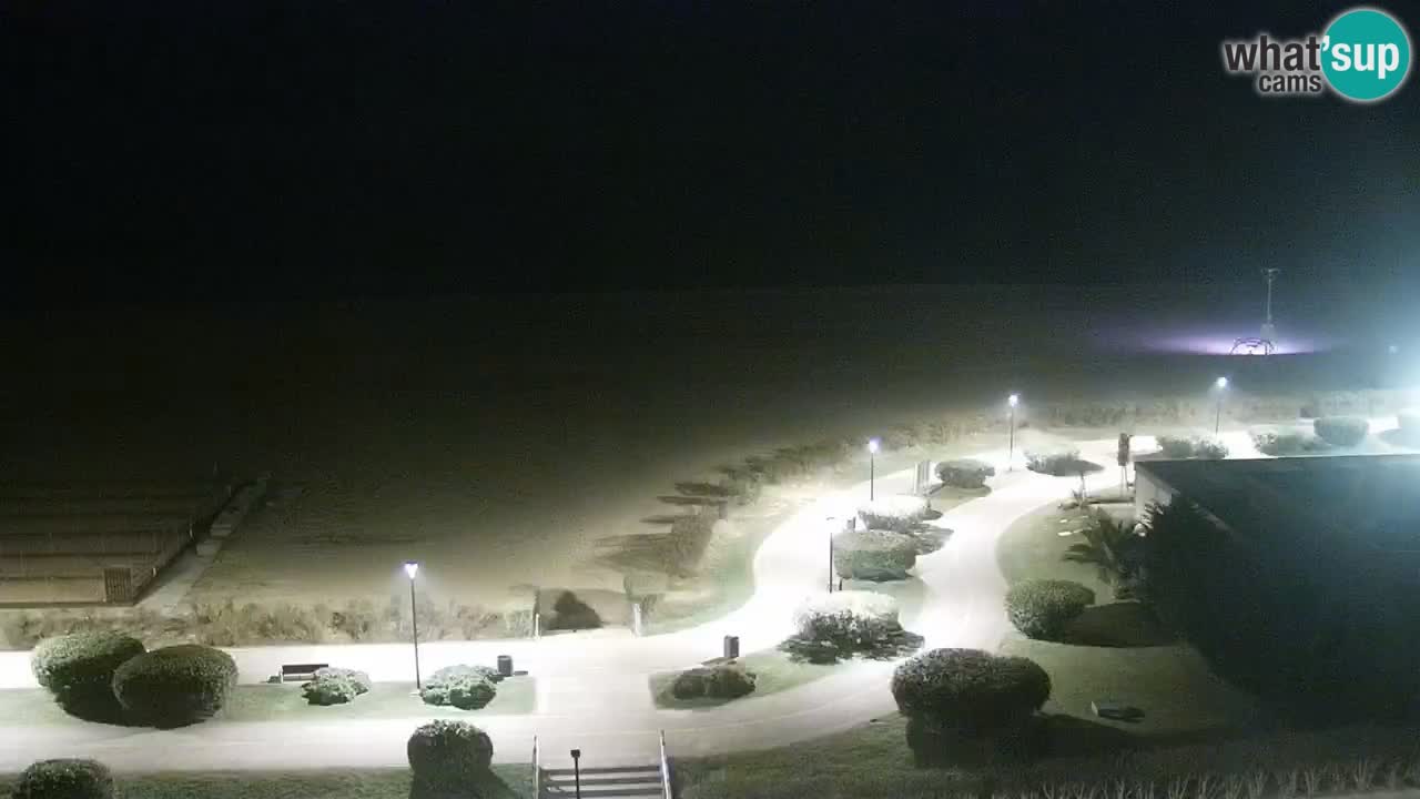 La spiaggia di Bibione webcam live e piazzale Zenit