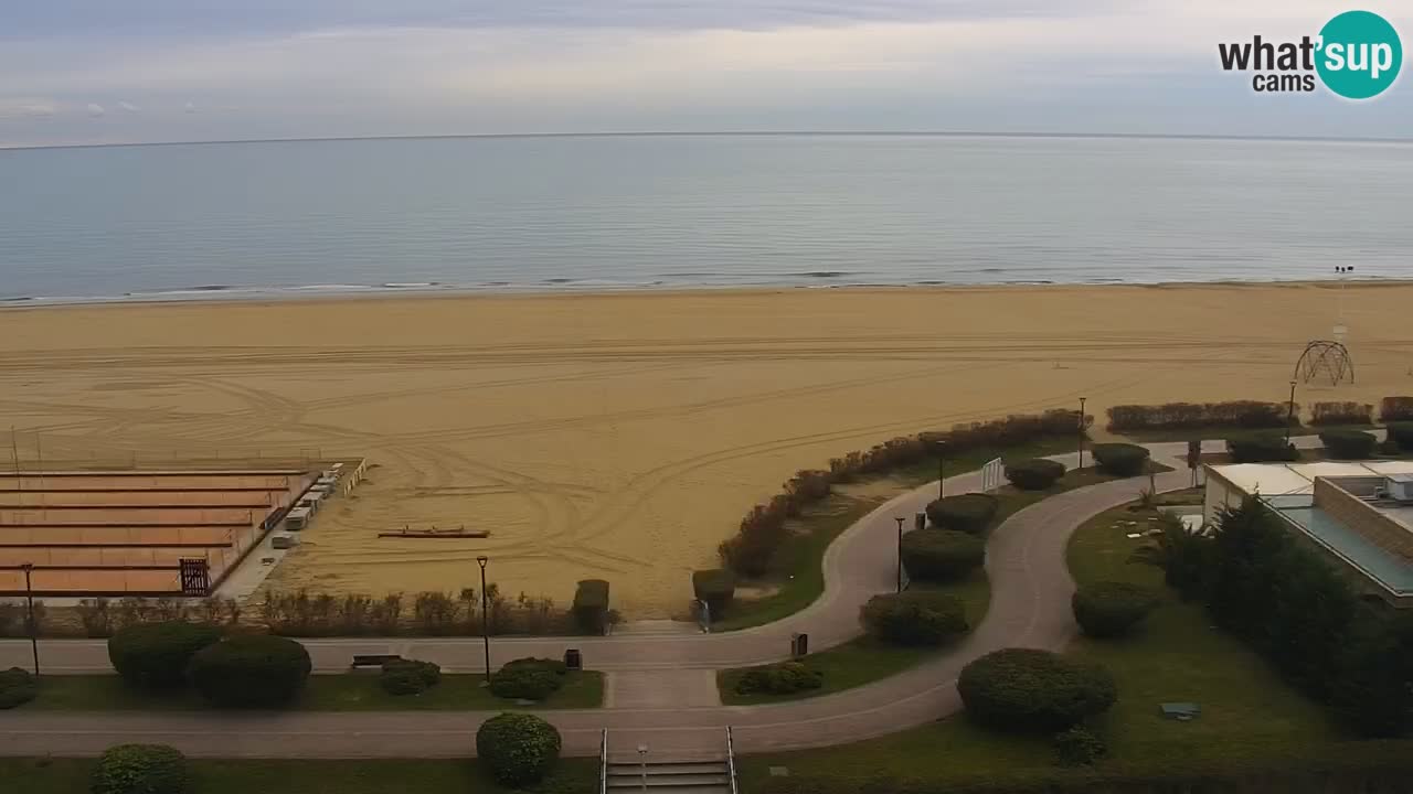 La spiaggia di Bibione webcam live e piazzale Zenit