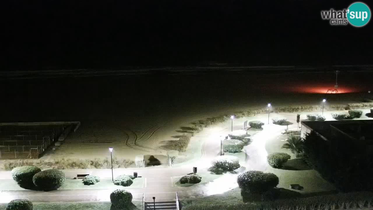 La spiaggia di Bibione webcam live e piazzale Zenit