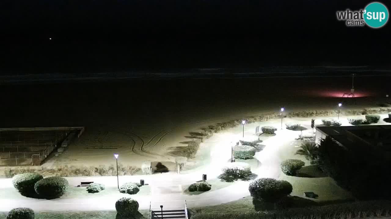 La spiaggia di Bibione webcam live e piazzale Zenit