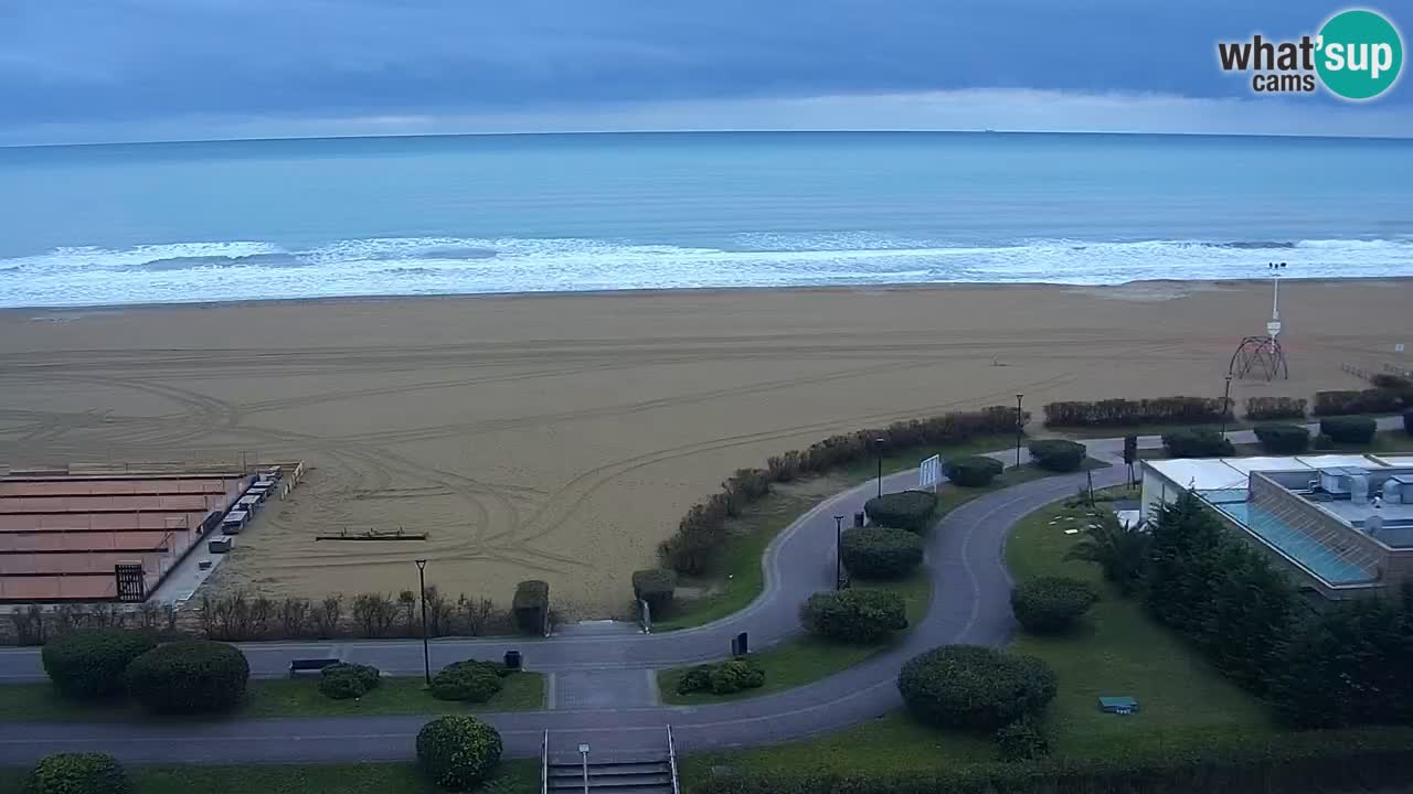 La spiaggia di Bibione webcam live e piazzale Zenit