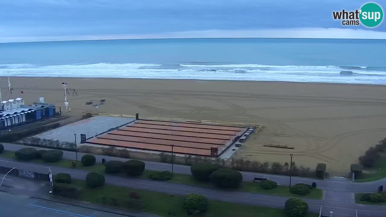 La camera en vivo de la playa de Bibione – Italia