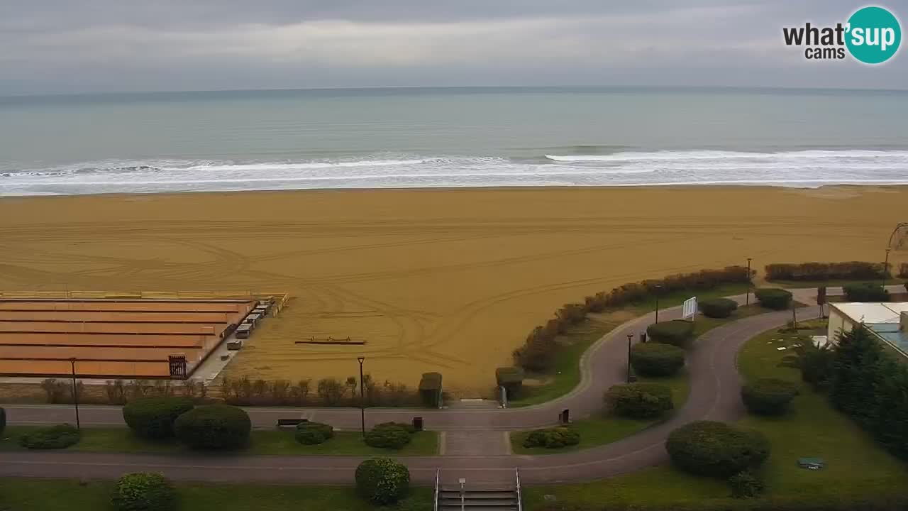 La spiaggia di Bibione webcam live e piazzale Zenit