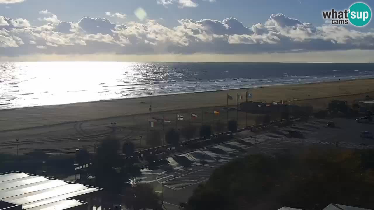 La spiaggia di Bibione webcam live e piazzale Zenit