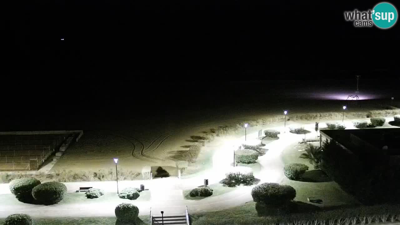 La spiaggia di Bibione webcam live e piazzale Zenit