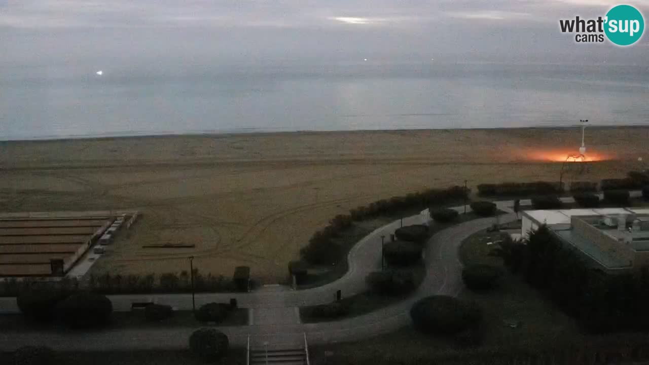 La spiaggia di Bibione webcam live e piazzale Zenit