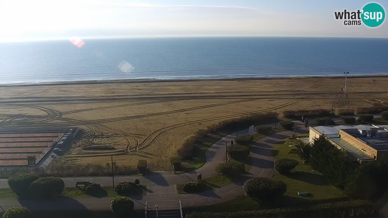 La spiaggia di Bibione webcam live e piazzale Zenit