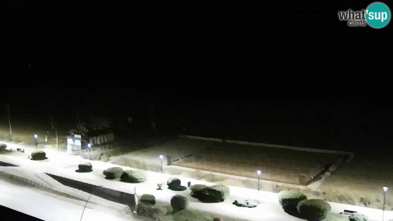 La spiaggia di Bibione webcam live e piazzale Zenit