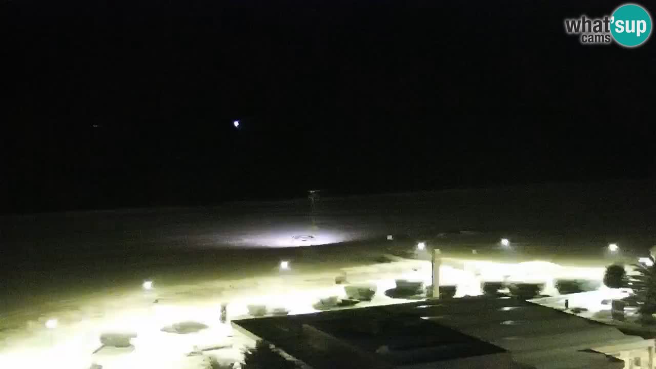 La spiaggia di Bibione webcam live e piazzale Zenit