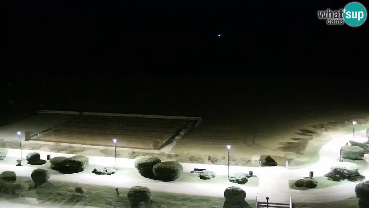 La spiaggia di Bibione webcam live e piazzale Zenit