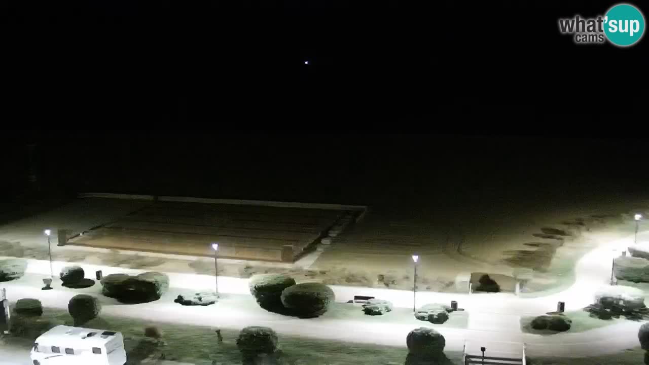 La spiaggia di Bibione webcam live e piazzale Zenit