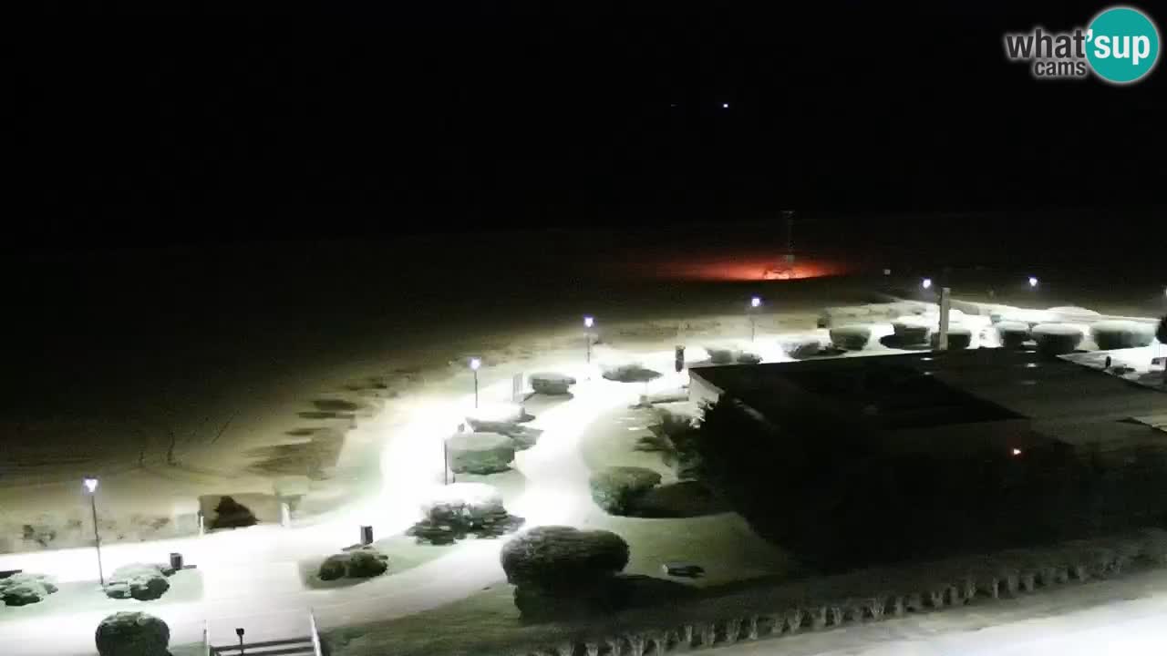 La spiaggia di Bibione webcam live e piazzale Zenit