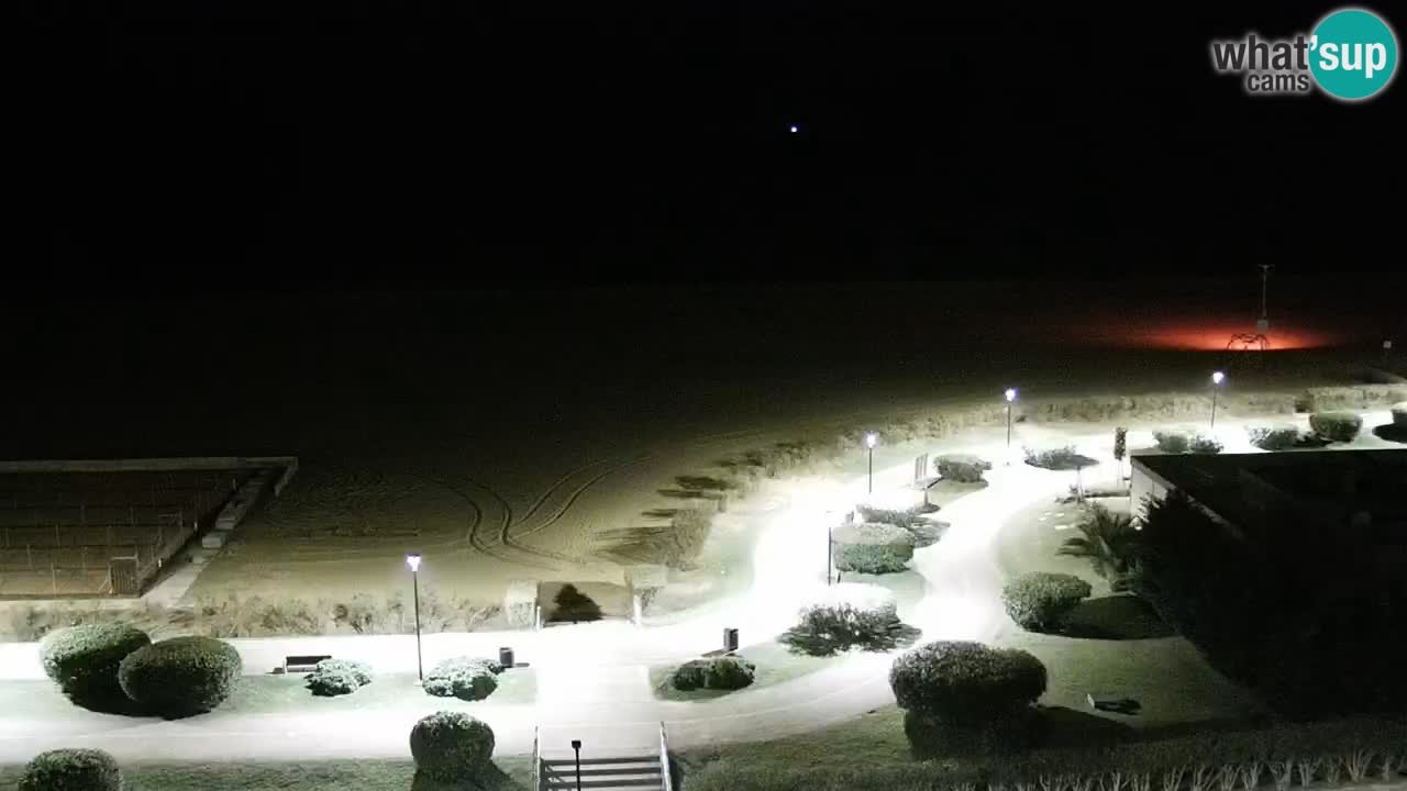 La spiaggia di Bibione webcam live e piazzale Zenit