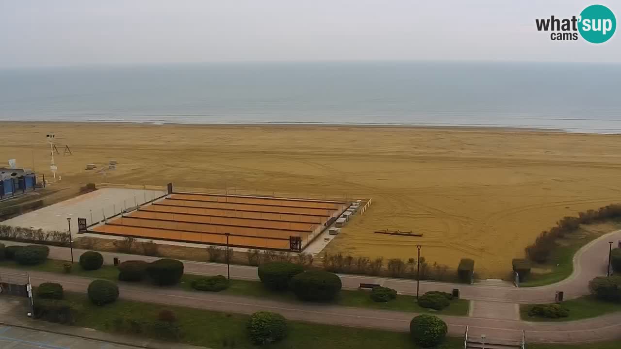 La spiaggia di Bibione webcam live e piazzale Zenit