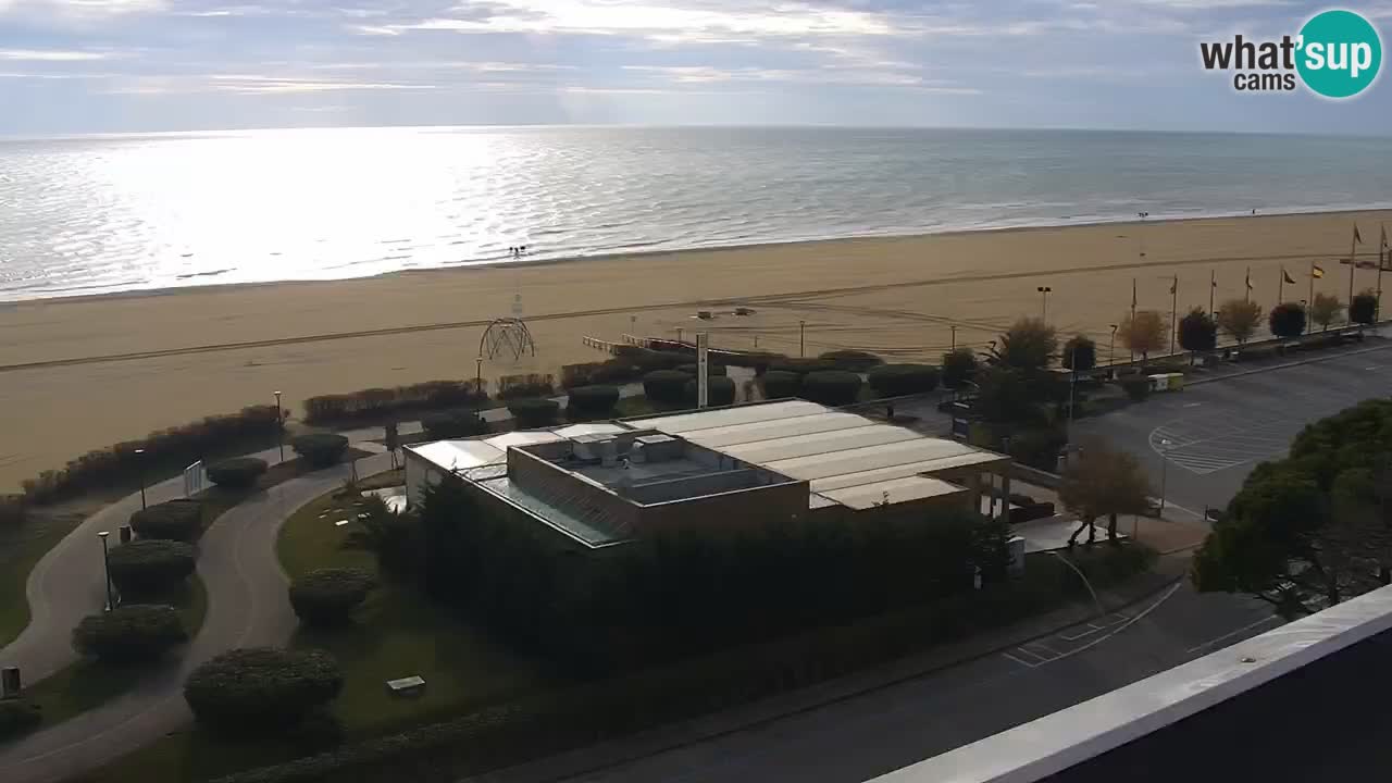 La spiaggia di Bibione webcam live e piazzale Zenit