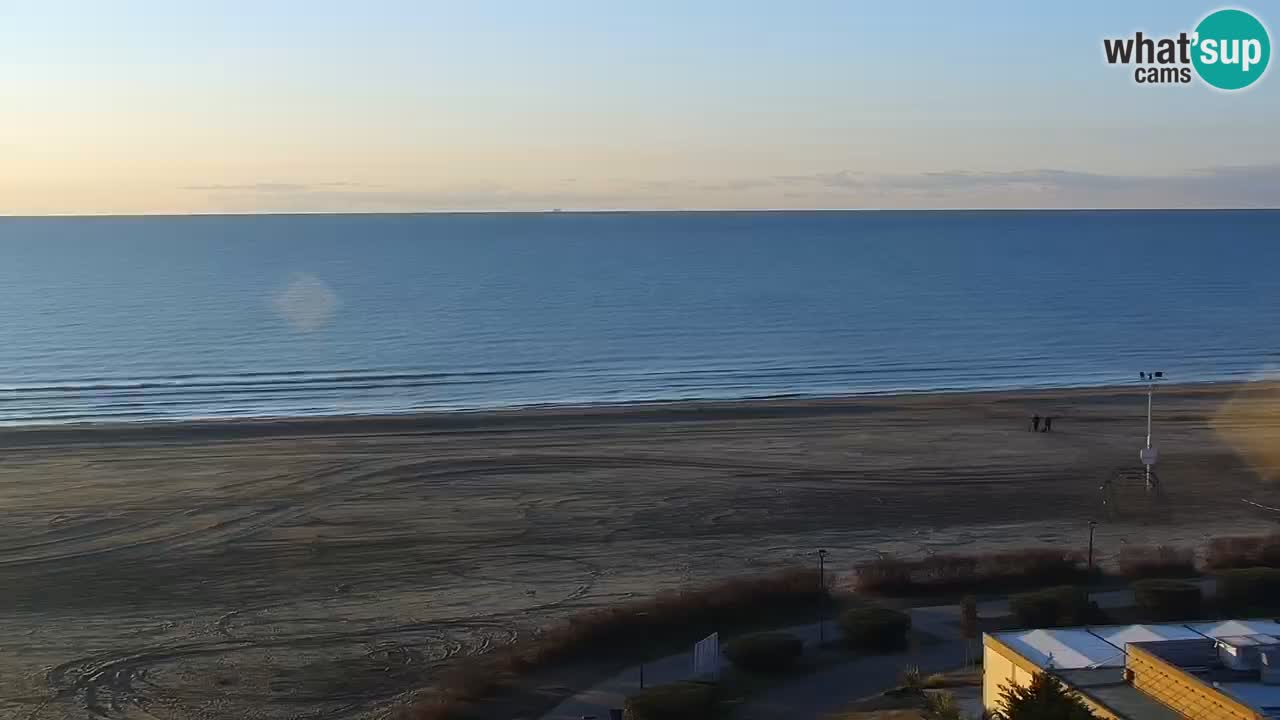 The beach of Bibione webcam – Italy