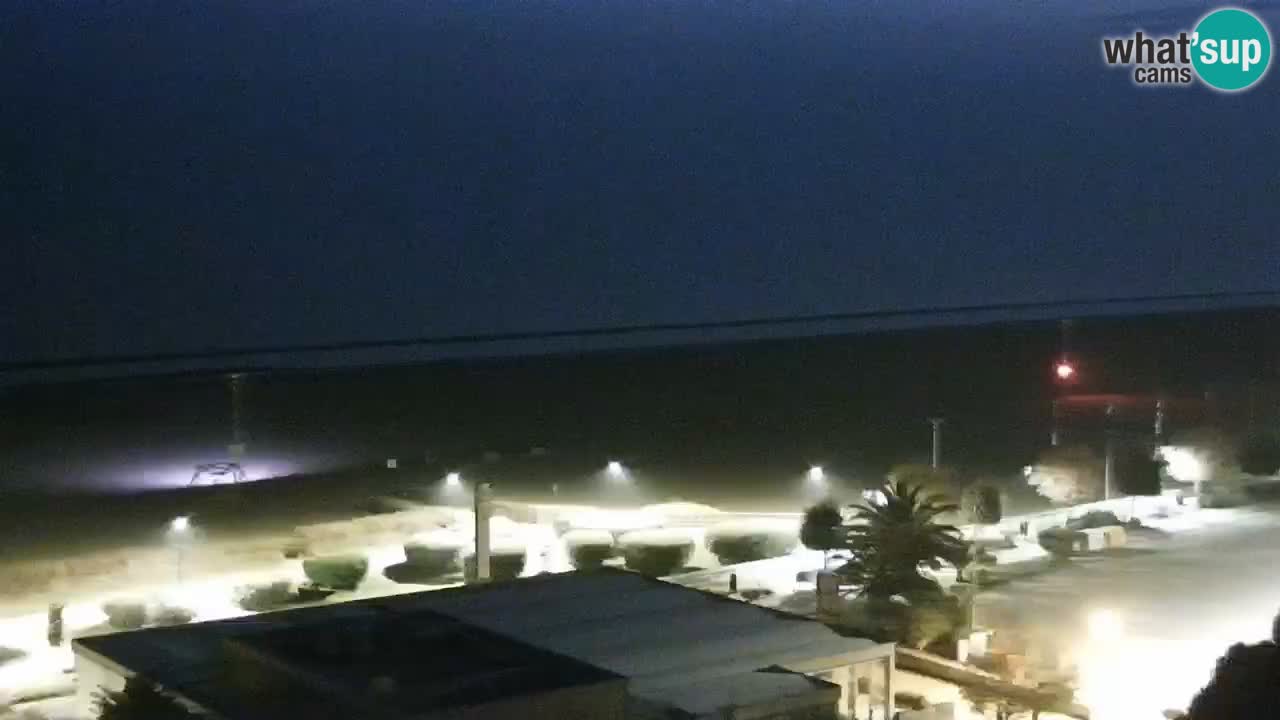 La spiaggia di Bibione webcam live e piazzale Zenit