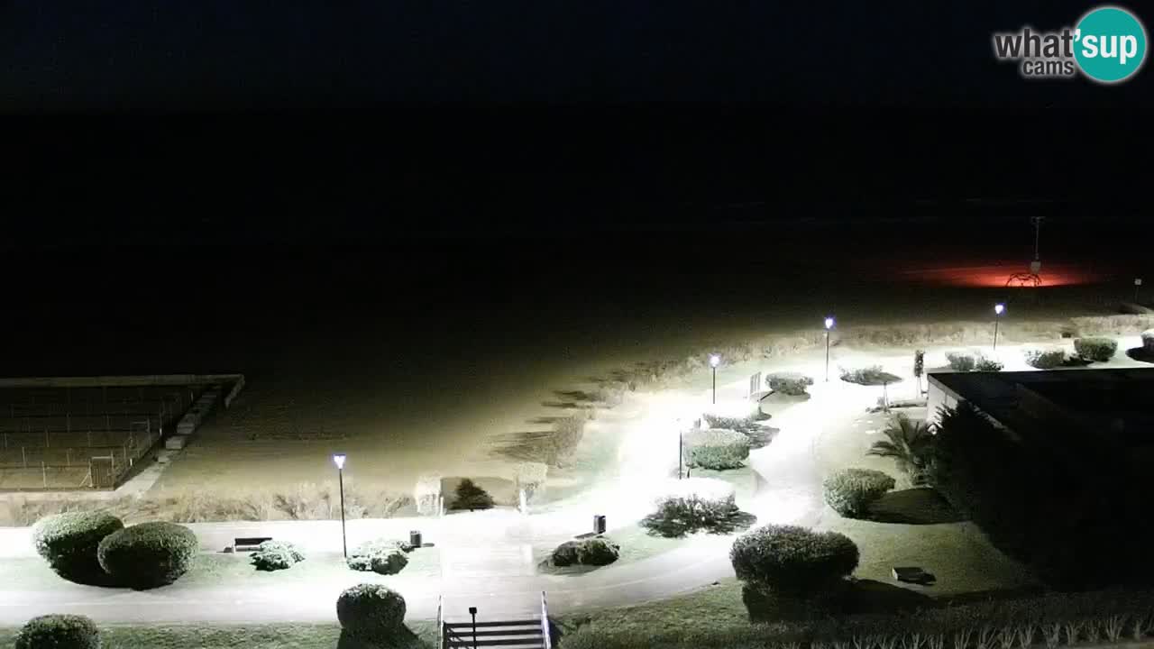 The beach of Bibione webcam – Italy