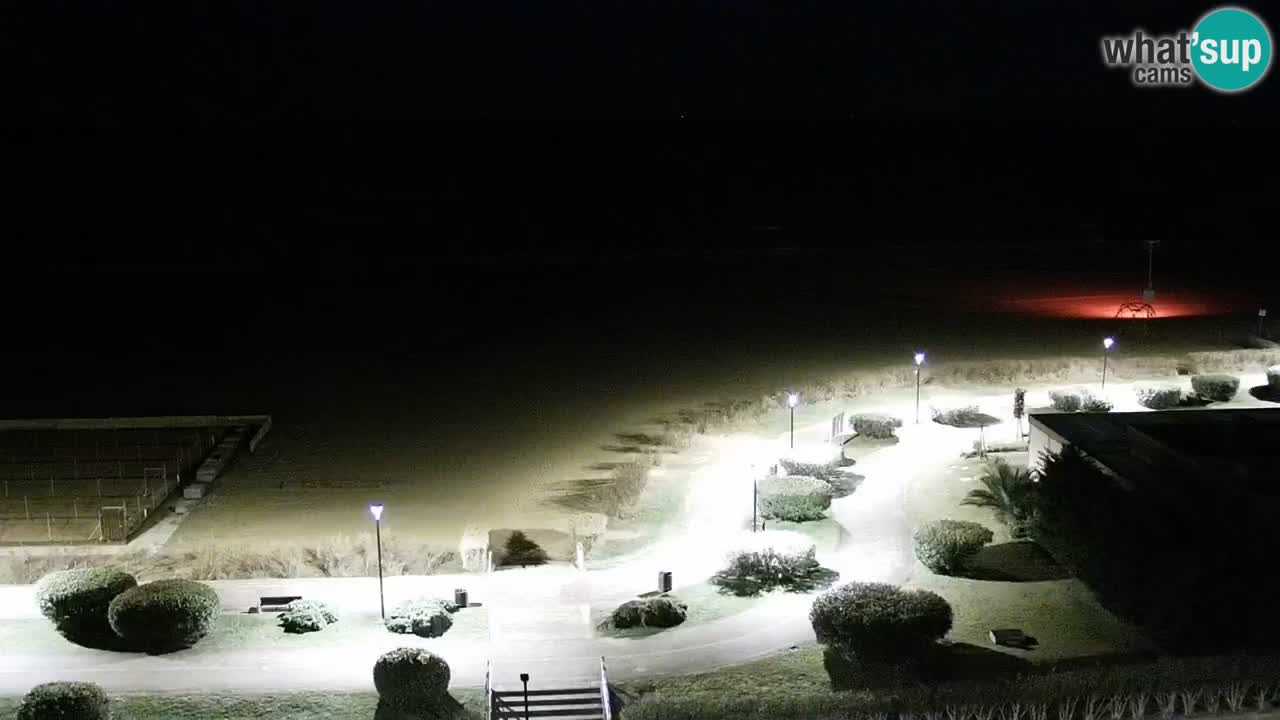 La spiaggia di Bibione webcam live e piazzale Zenit