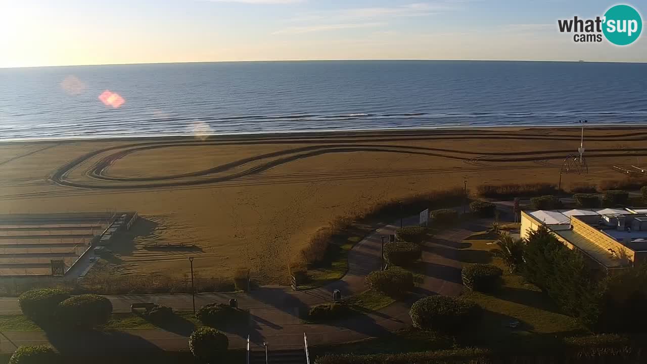 La spiaggia di Bibione webcam live e piazzale Zenit