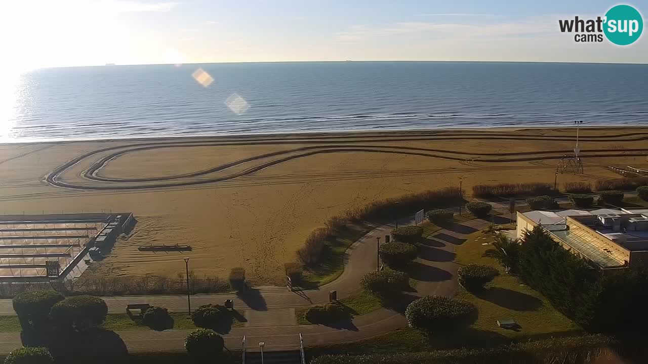 The beach of Bibione webcam – Italy