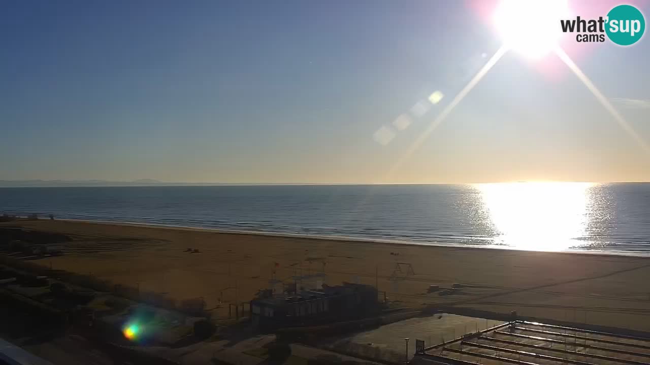 The beach of Bibione webcam – Italy