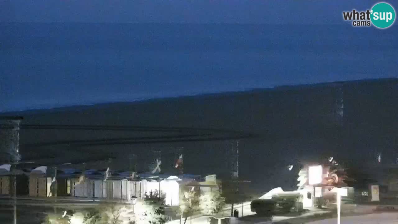 La spiaggia di Bibione webcam live e piazzale Zenit