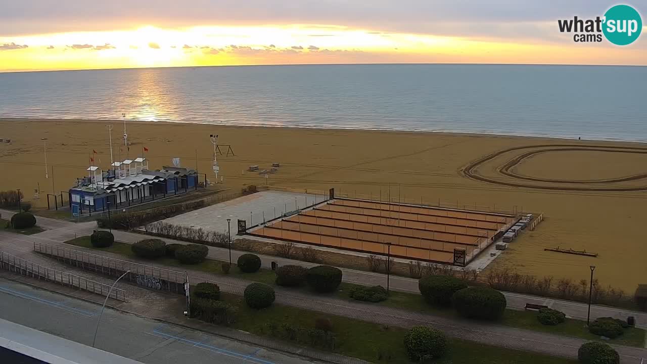 The beach of Bibione webcam – Italy