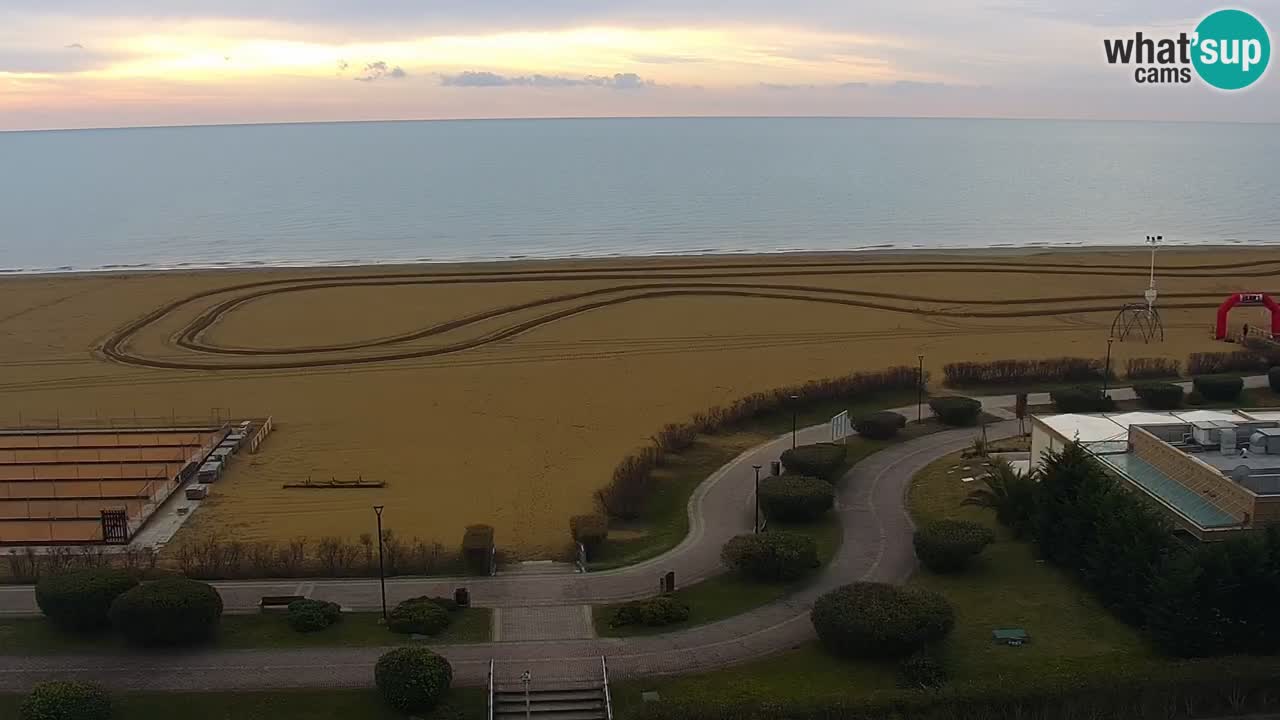 The beach of Bibione webcam – Italy