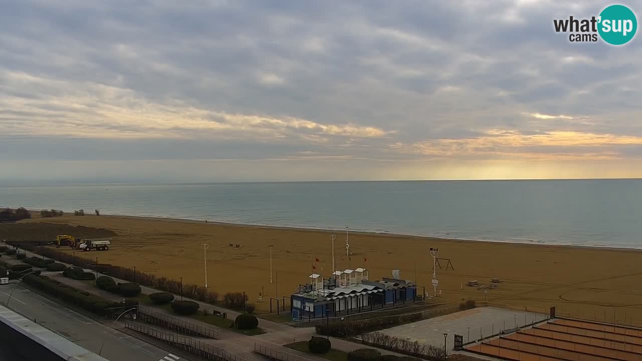 The beach of Bibione webcam – Italy