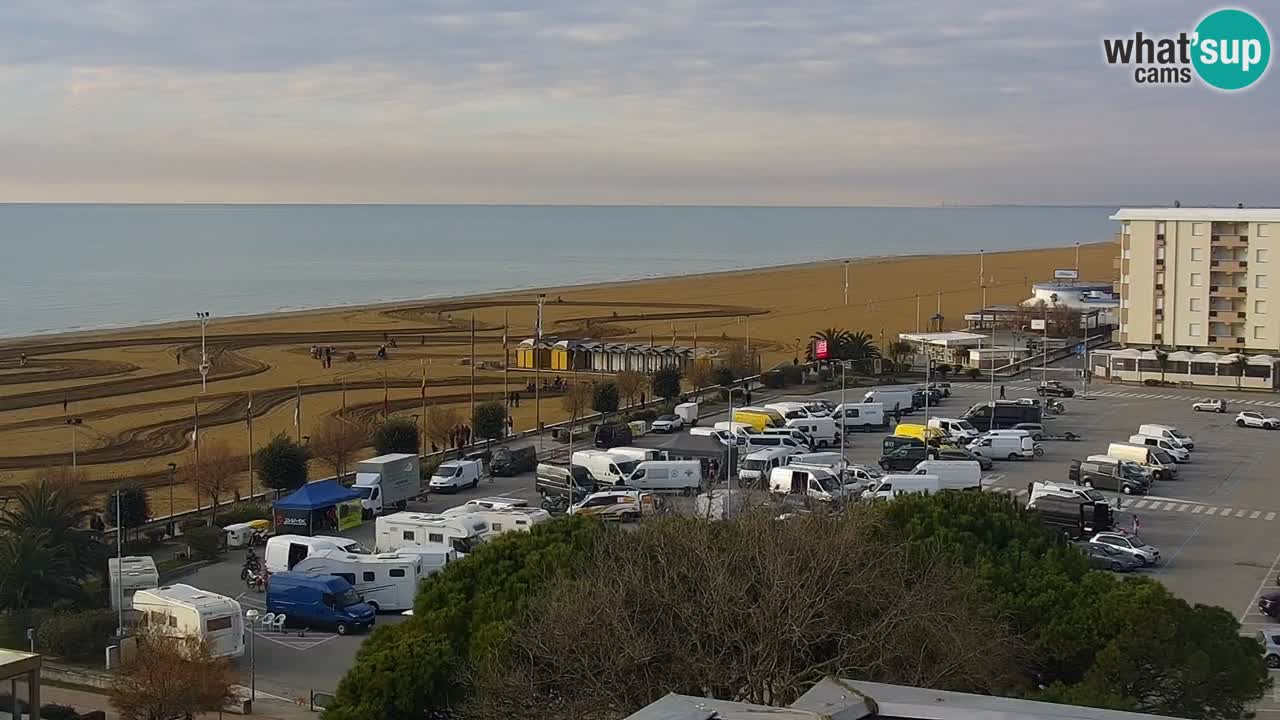 The beach of Bibione webcam – Italy