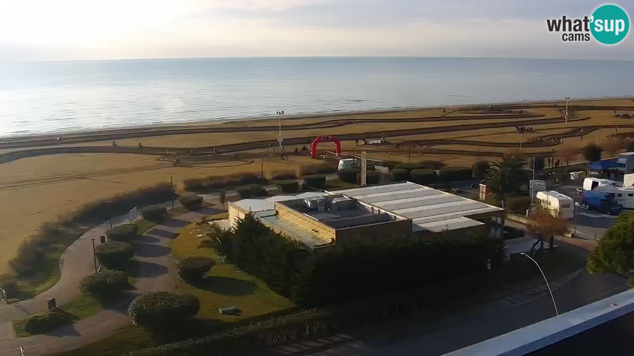 The beach of Bibione webcam – Italy