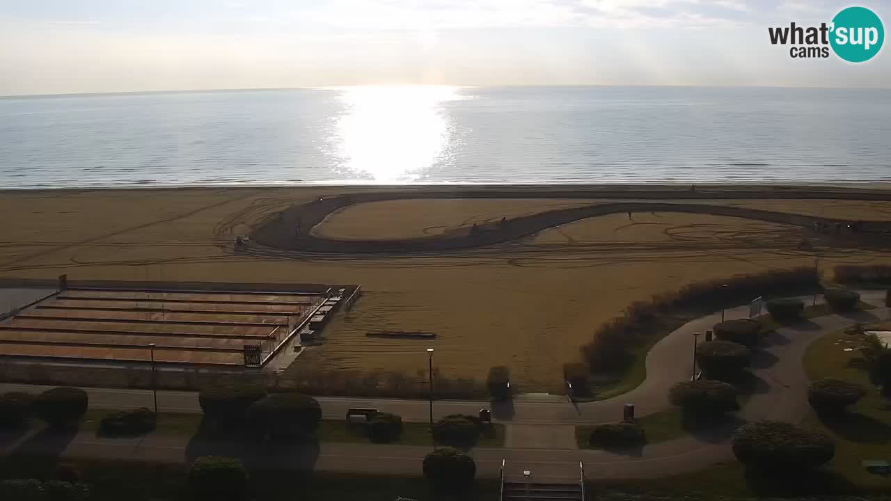 The beach of Bibione webcam – Italy