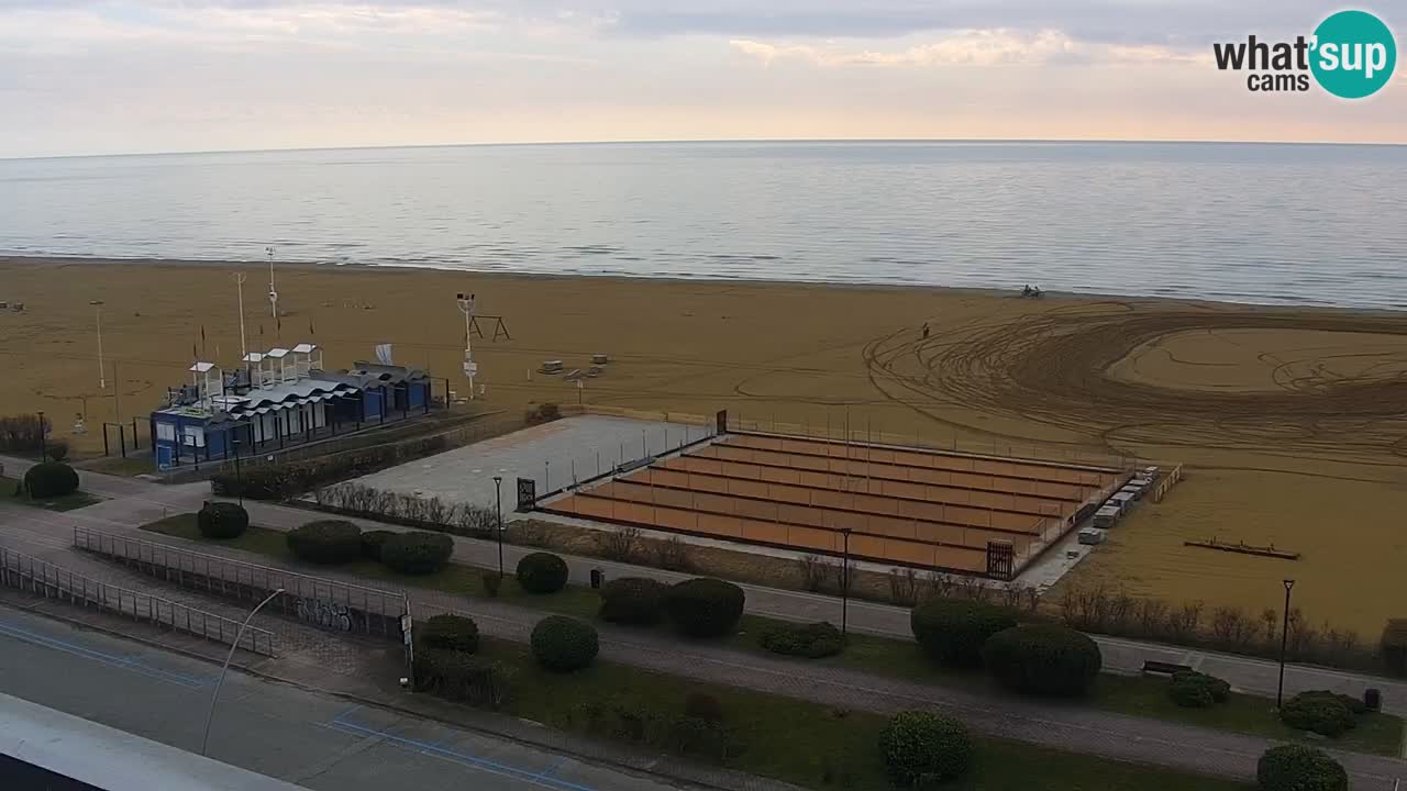 The beach of Bibione webcam – Italy