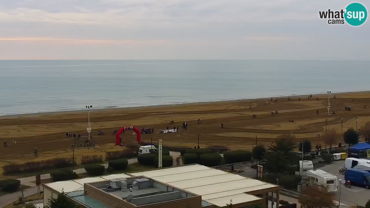 The beach of Bibione webcam – Italy