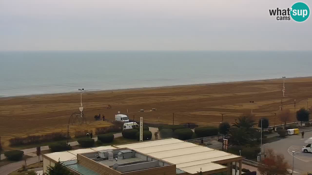 The beach of Bibione webcam – Italy