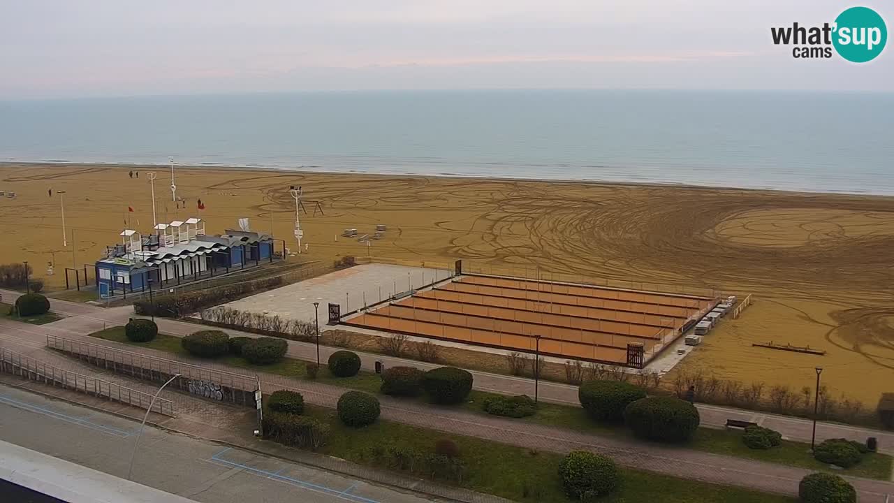 The beach of Bibione webcam – Italy