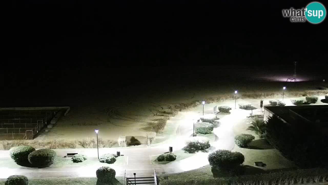 The beach of Bibione webcam – Italy